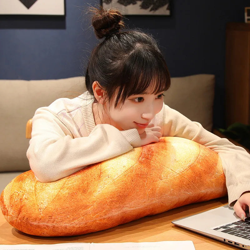 🥖 Cute French Baguette Plush – Soft & Funny Bread Pillow