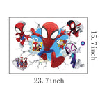 🕸️ Mini Spider-Man Superhero Wall Stickers – Kids Room Decor 🕷️✨