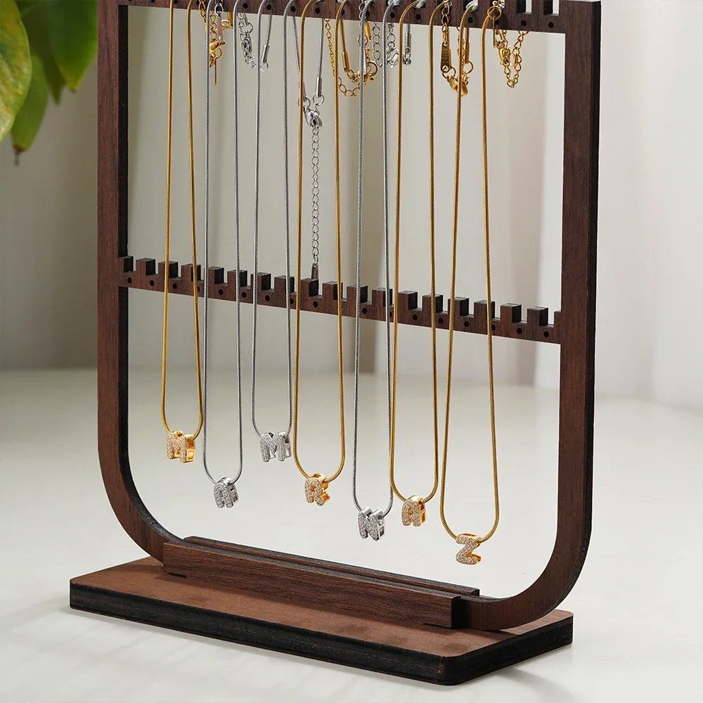 ✨ Alphabet Initial Pendant Necklace (Gold & Silver) ✨