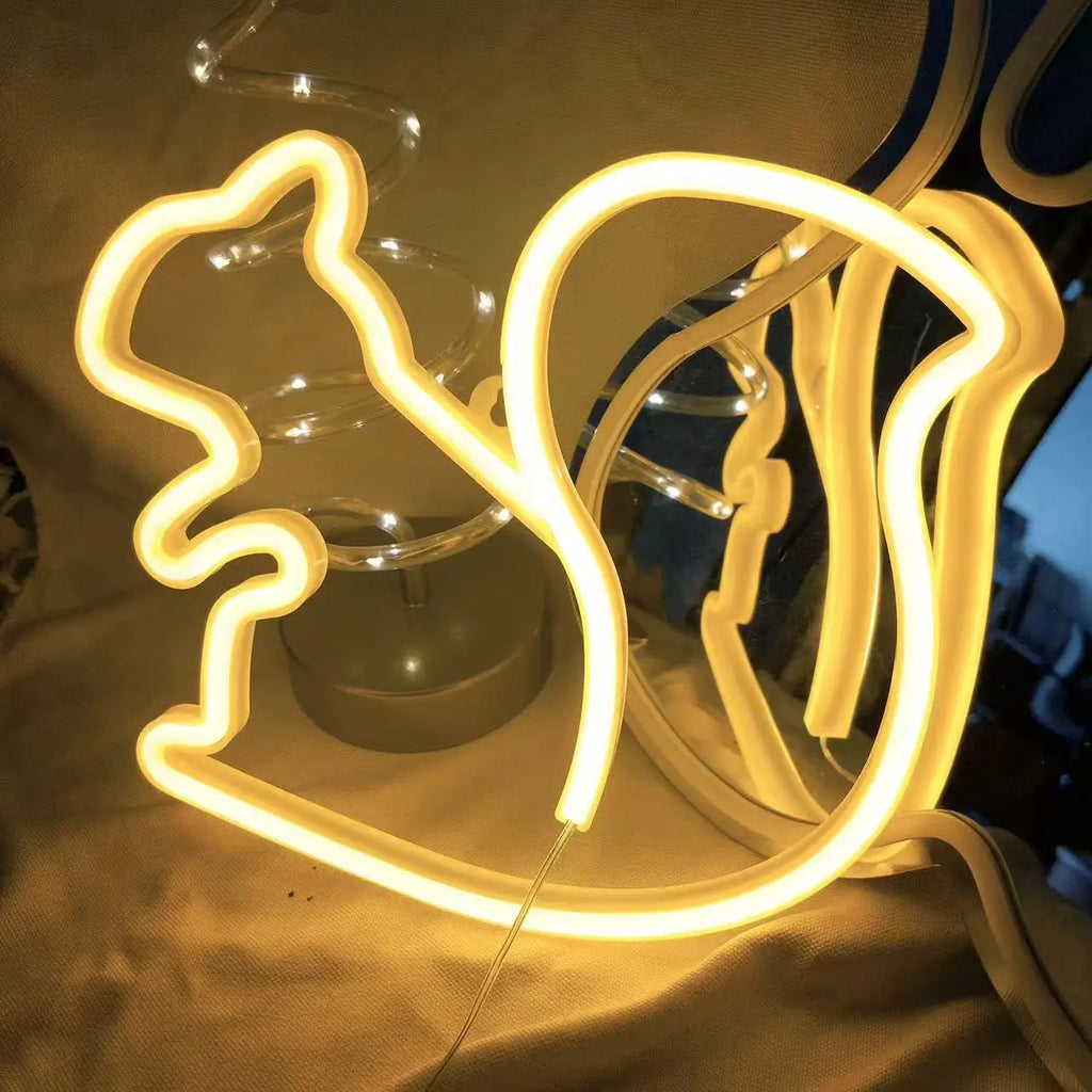 🎃 Neon LED Horror-Cute Wall Lights | Luminescent Wall Decorations 🦇✨