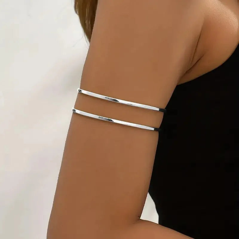 ✨ Vintage Geometric Upper Arm Bracelet – Minimalist Boho Chic ✨