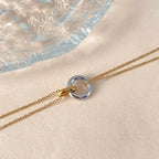 ✨ Elegant Dual-Tone Pendant Necklace – Minimal Chic Jewelry ✨