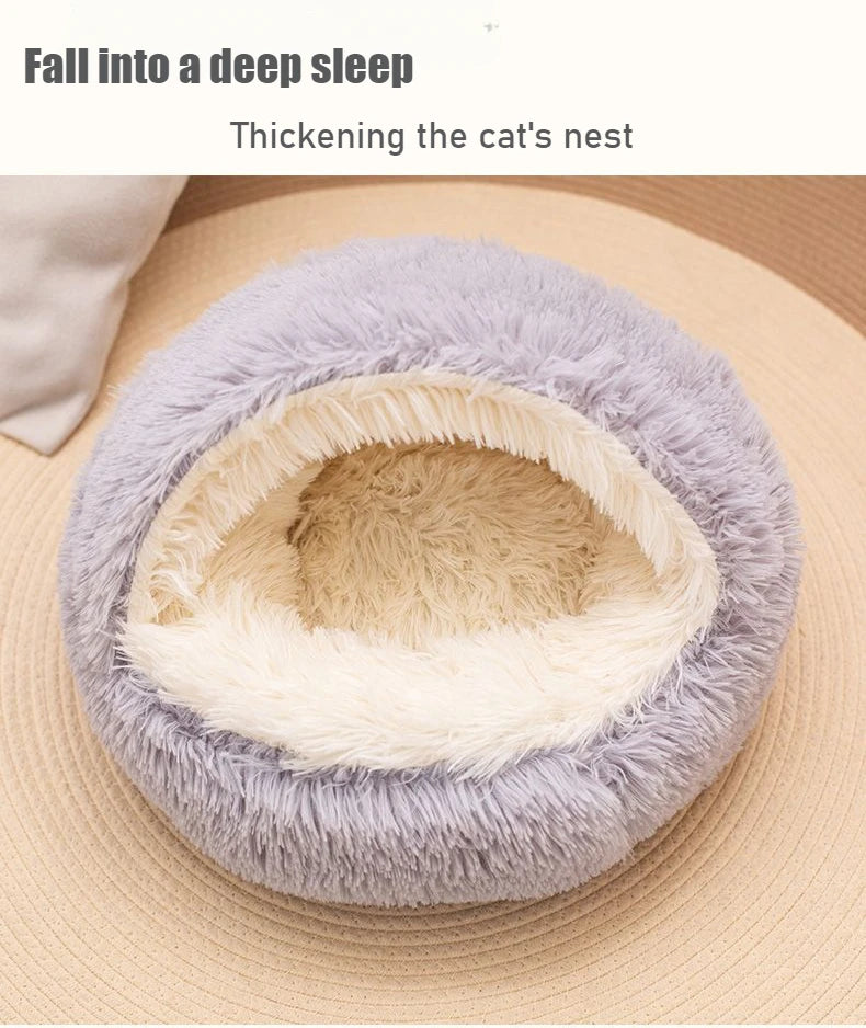 2-in-1 Nest Bed for Cats and Dogs - Soft, Enveloping and Transformable | 40-50-60 cm