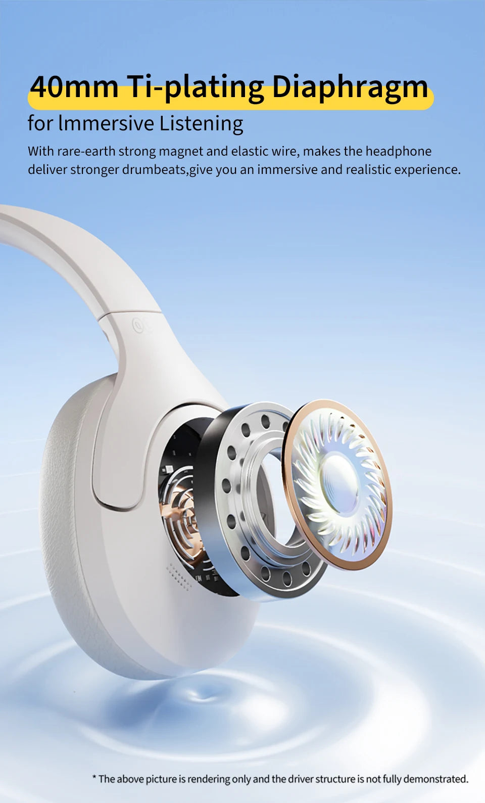 🎧 Wireless Headphones 5.3 – Foldable Stereo Headset with 60H Playtime & Deep Bass 🎶