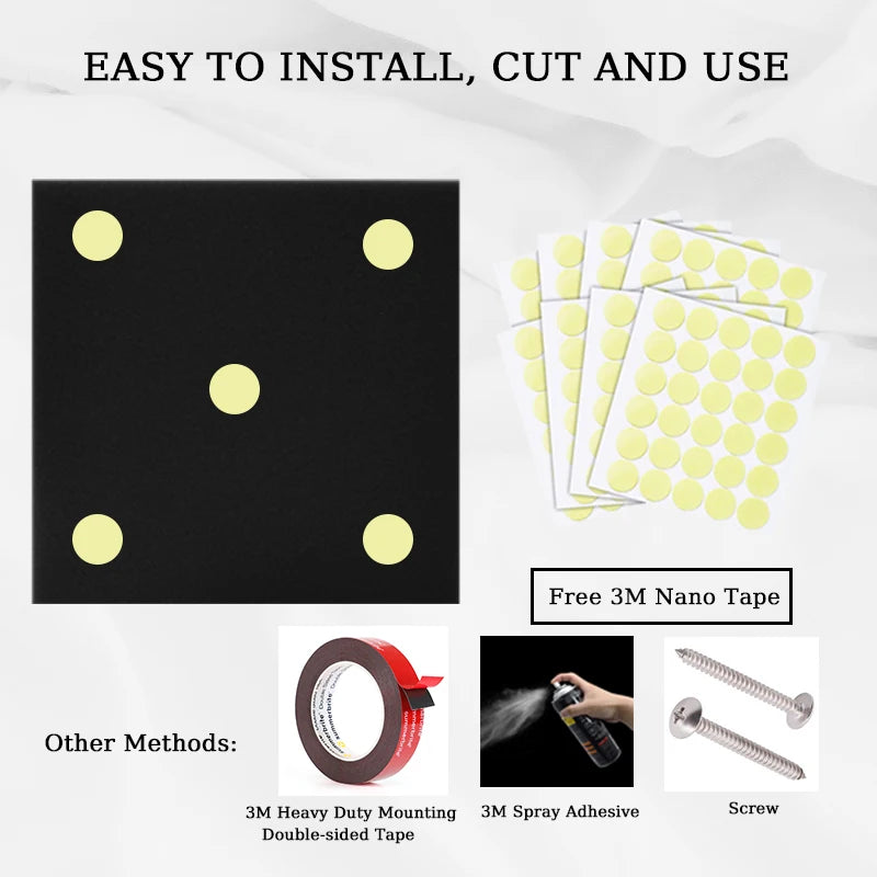 Premium Acoustic Foam Panels 🎙️🔇 | High-Density Soundproof Wall Tiles | Studio, Gaming, Podcast, Home Setup