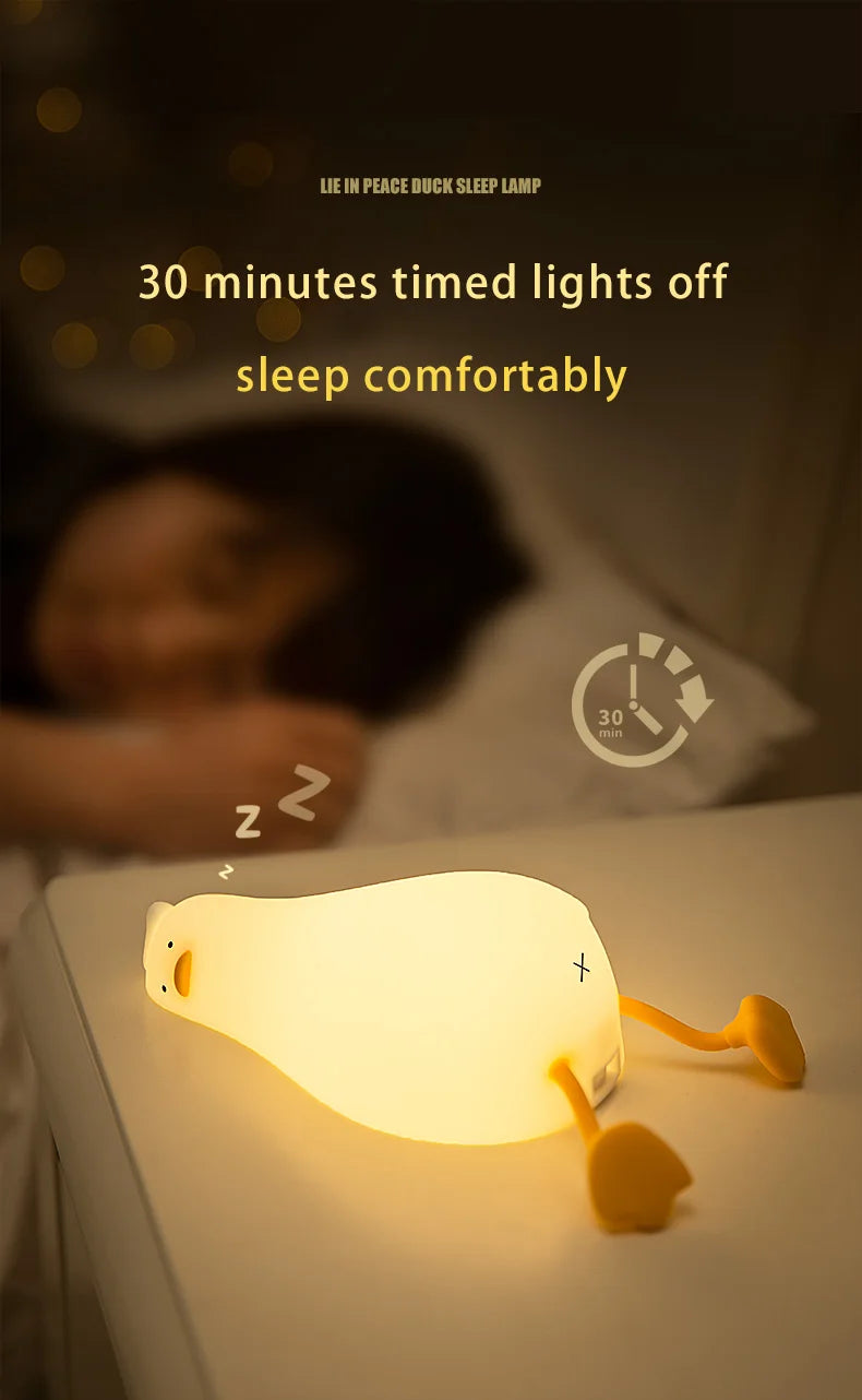🌙 Cute DAC Silicone Night Light –Rechargeable LED for Bedroom