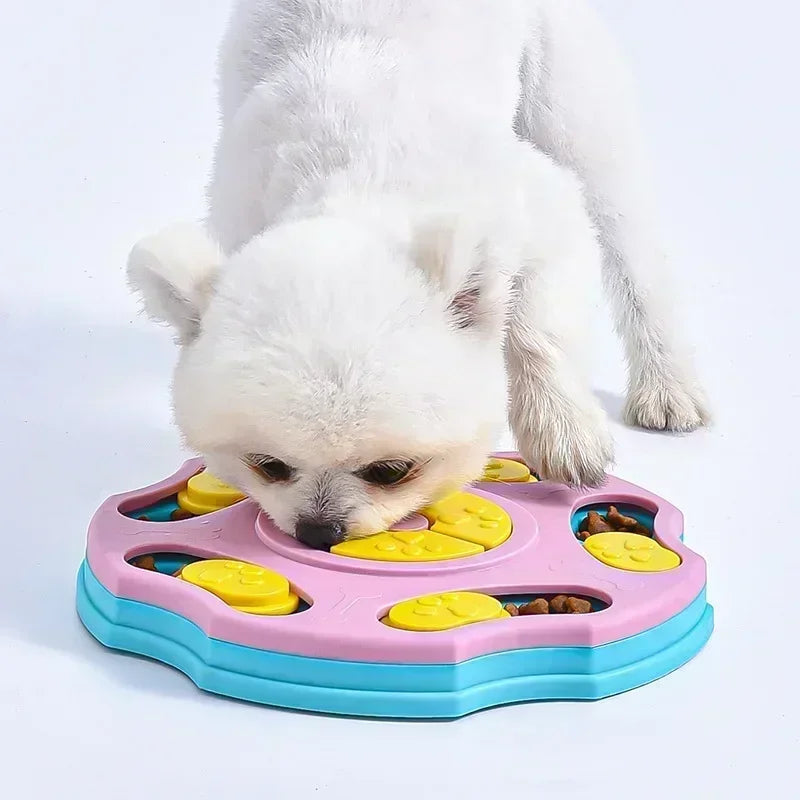 🐾 Slow-Feeder Puzzle Bowl for Dogs & Cats | Anti-Choking Interactive Feeding Toy 🧩