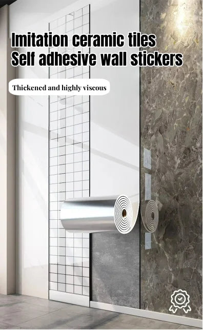 ✨ Marble-Effect Peel & Stick Wall Wallpaper – Thick Foam, Waterproof, 40cm Width | Luxury Home Decor ✨