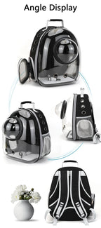 🐾 Crystal-Clear Pet Travel Backpack – Transparent Air-Flow Carrier 🎒✨