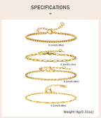 ✨ Elegant Minimalist Gold Bracelet – Women’s Delicate Jewelry ✨