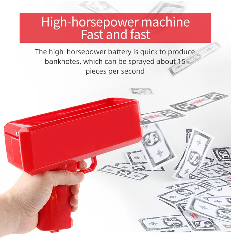 💸 Money Blaster Cash Cannon – Party Fun Prop 🎉