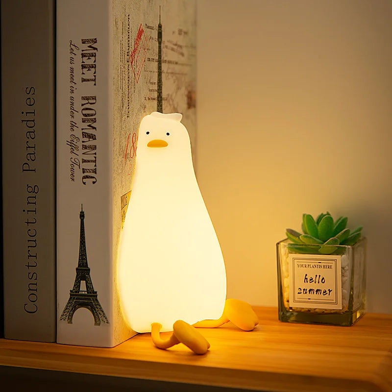 🌙 Cute DAC Silicone Night Light –Rechargeable LED for Bedroom