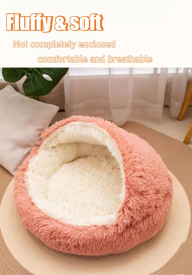 2-in-1 Nest Bed for Cats and Dogs - Soft, Enveloping and Transformable | 40-50-60 cm