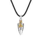 🗡️ Viking Rune Arrowhead Pendant Necklace – Norse Warrior Amulet ⚔️