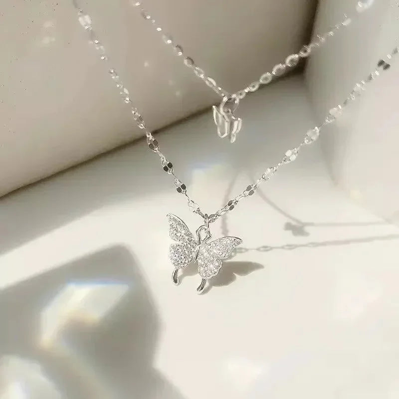 🌟 Waterdrop Tassel Pendant Necklace – Elegant Stainless Steel Jewelry for Women 💖✨