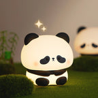 Panda LED Night Light –Soft Silicone Night Lamp, Touch & USB Rechargeable 🐼✨