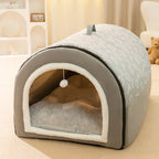 Cozy Arch Pet House 🐾 Soft Enclosed Bed for Cats & Small Dogs