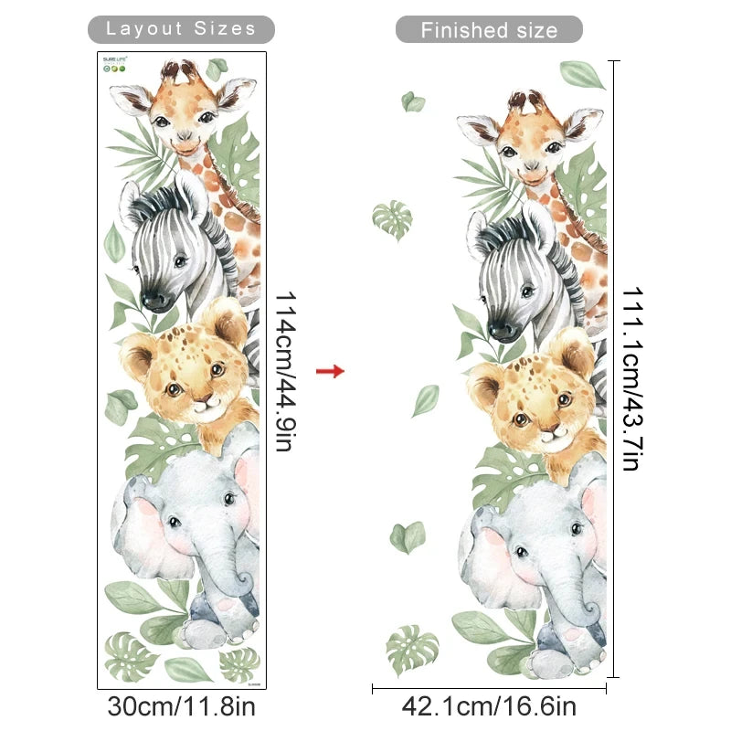 🌲 “Forest Friends Wall Decals – Cute Animal Nursery Stickers” 🦊🐻🦉✨