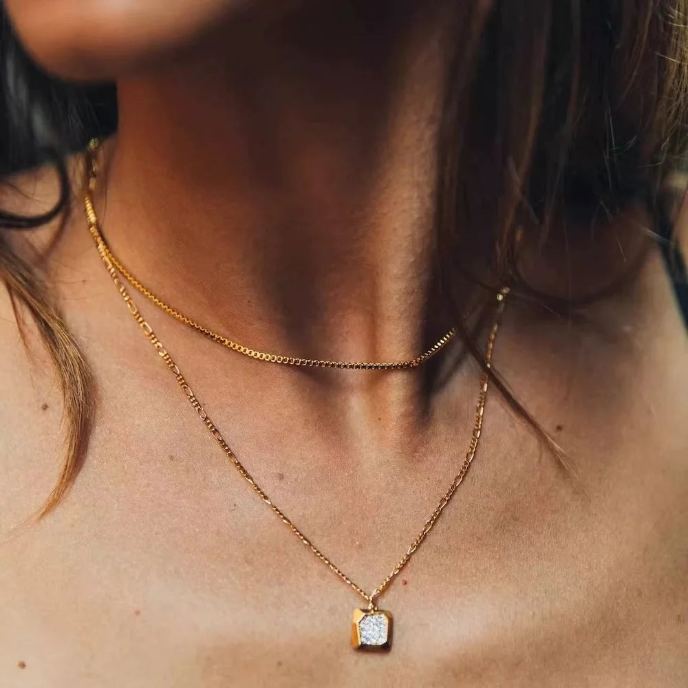 ✨ Unisex Minimalist Chain Necklace – Gold & Silver (Multiple Lengths) ✨