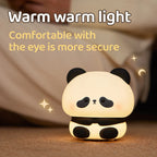 Panda LED Night Light –Soft Silicone Night Lamp, Touch & USB Rechargeable 🐼✨