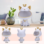 🐱✨ Lucky Cat Storage Statue – Cute Cartoon Catch-All Tray Decor