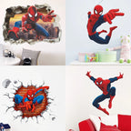 🕷️ 3D Spider-Man Wall Stickers – Room Decor for Superhero Fans 🦸‍♂️✨