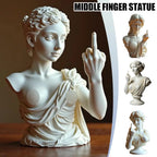 🖕🔥 “Bold Attitude Resin Figurine – Middle Finger Statement Statue”