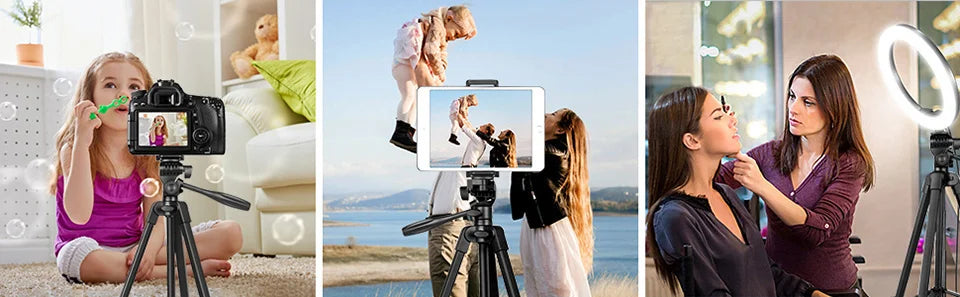 📸 Lightweight 103cm Tripod with Bluetooth Remote – 360° Panoramic Phone/Camera Stand for TikTok, Vlogs & Photography
