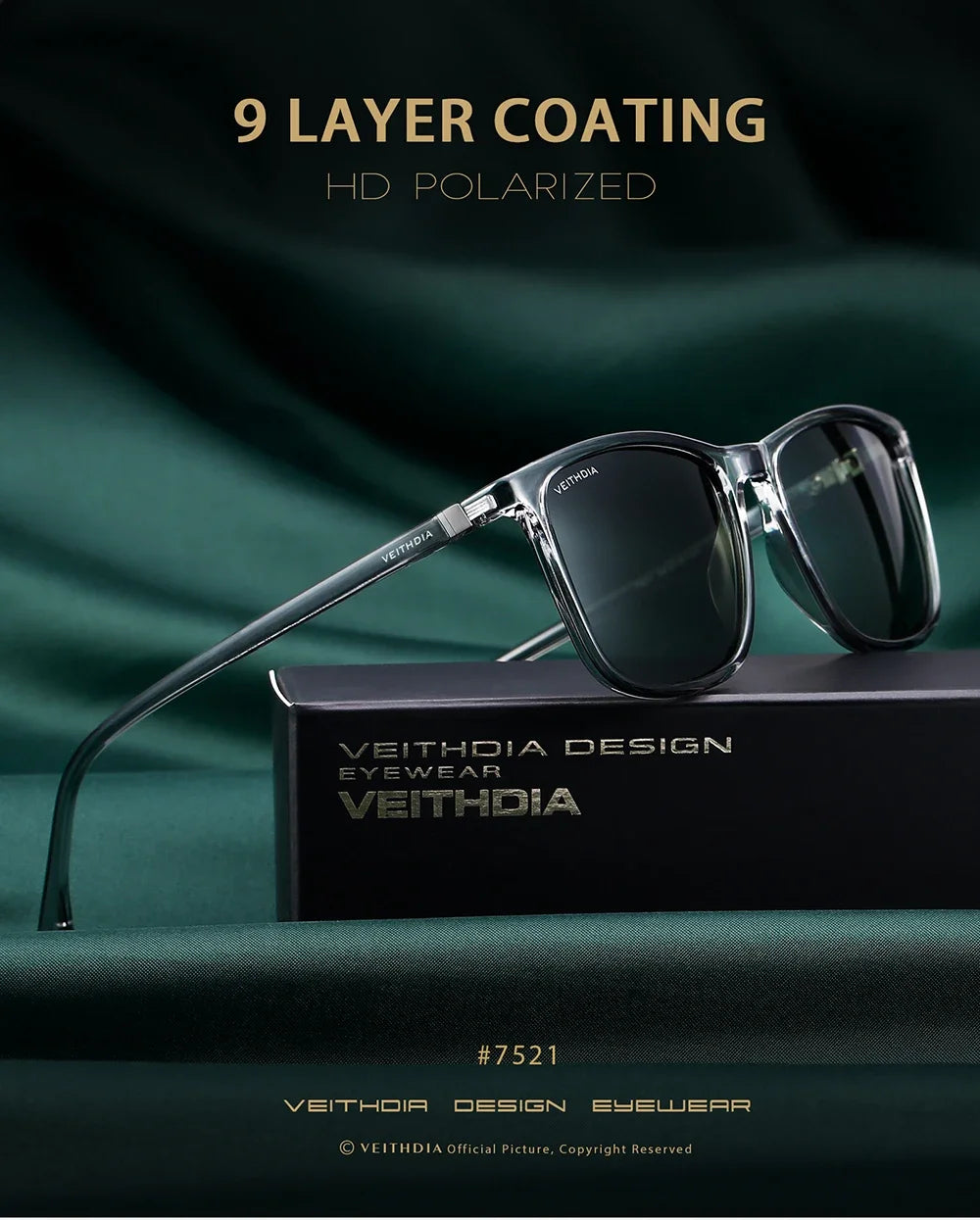 Retro Polarized UV400 Sunglasses – Unisex Fashion Shades 😎