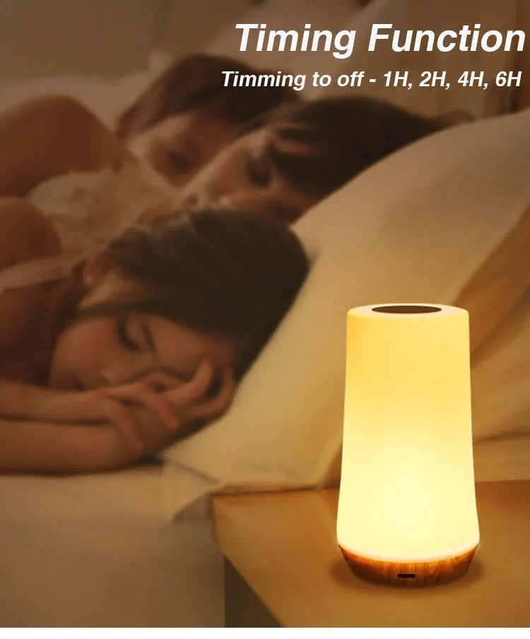 RGB Lamp 13 Colours • Touch & Remote Control • Rechargeable – Dimmable Bedside Light