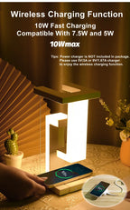 🌙 Wireless Floating LED Lamp + 10W Wireless Charger