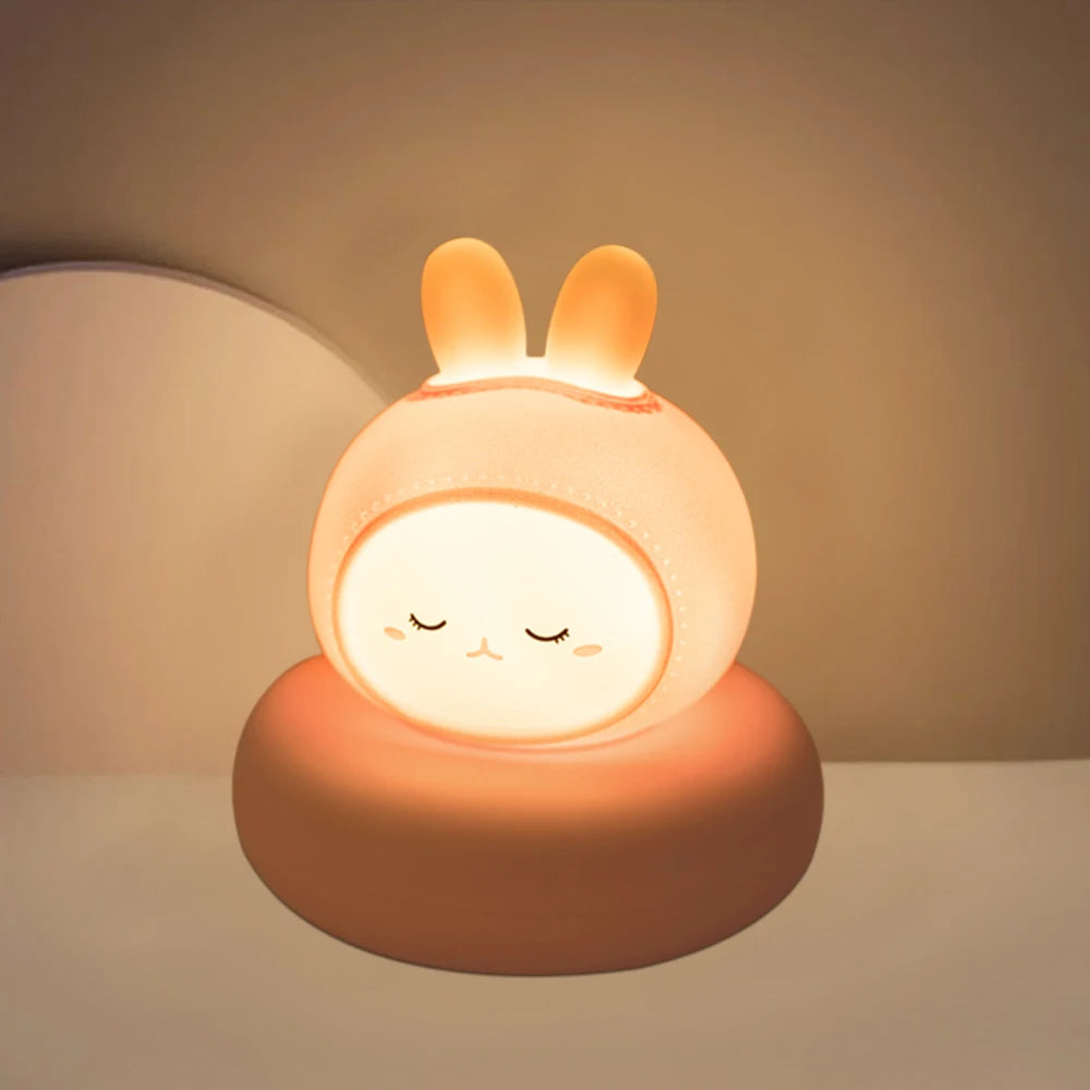 🌙 Cute Animal Night Light – Children's Night Lamp (Touch, 3 Brightness Levels)
