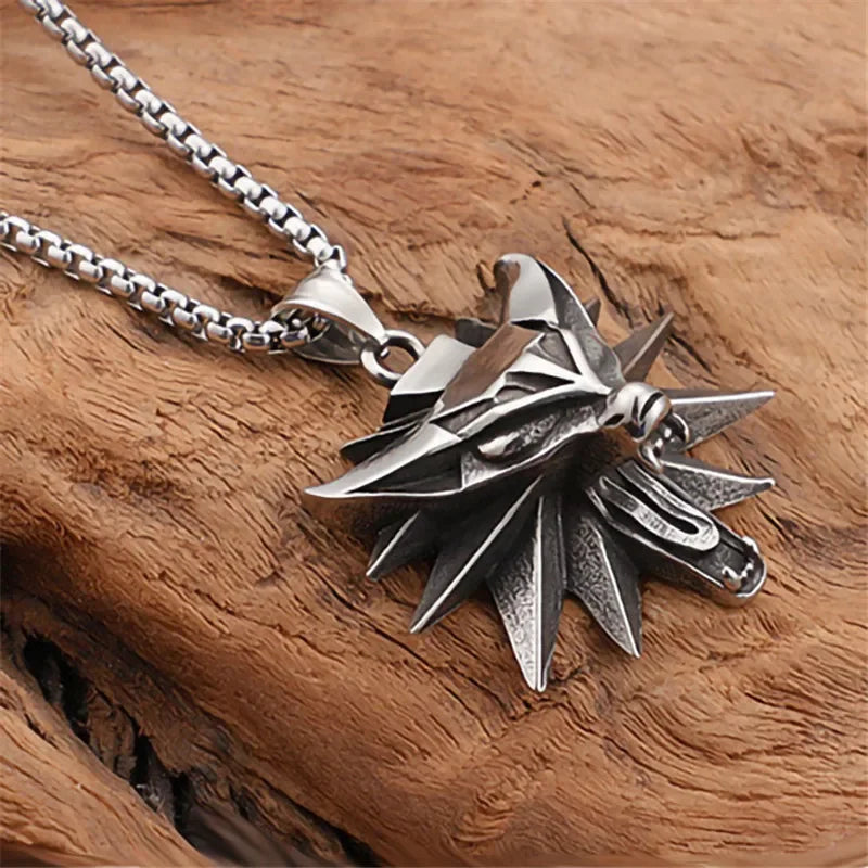 🐺 Men’s Wolf Pendant Necklace – Bold Nordic Style Jewelry