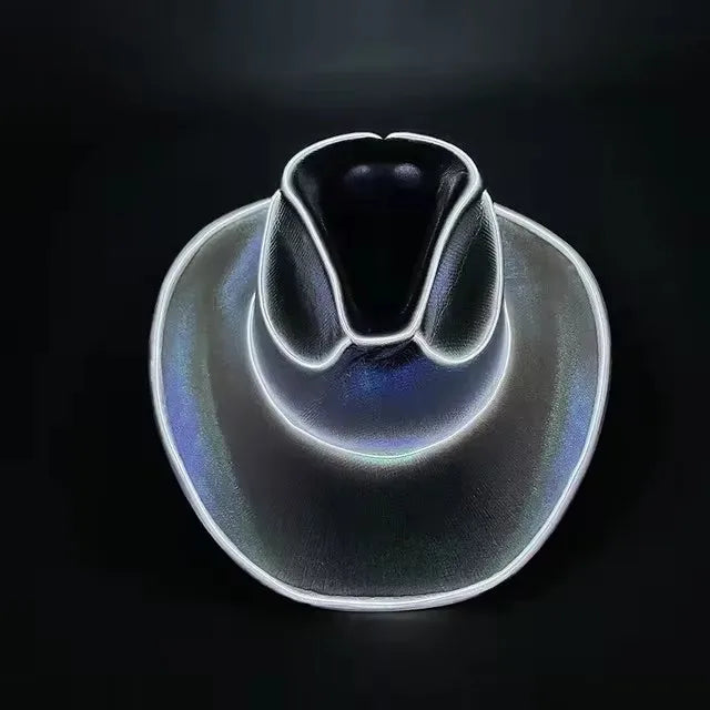 ⭐ ✨ LED Light-Up Cowboy Hat – Colorful Western Party Glow ✨