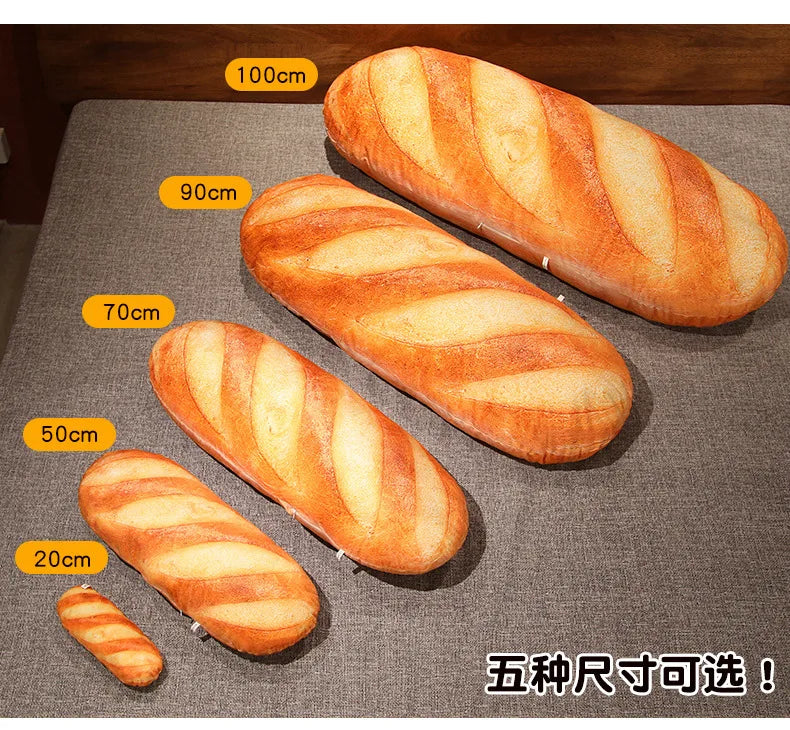🥖 Cute French Baguette Plush – Soft & Funny Bread Pillow