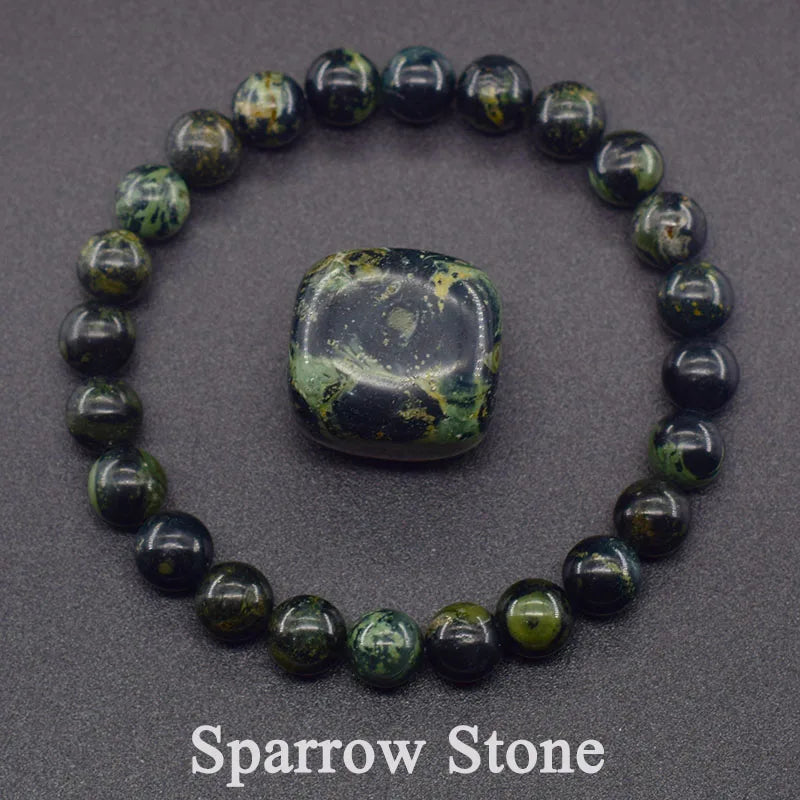 🌈 Natural Stone Energy Bracelet – 8mm Crystal Beads ✨