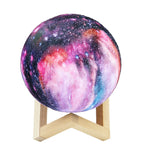RGB Nebula 3D Lunar Lamp – 16 Colours, Touch & Remote Control | Night Light Decor