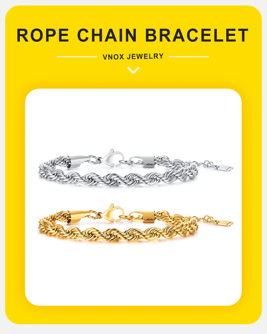 ✨ Chain-Link Bracelet – Minimalist Unisex Metal Bracelet 💫