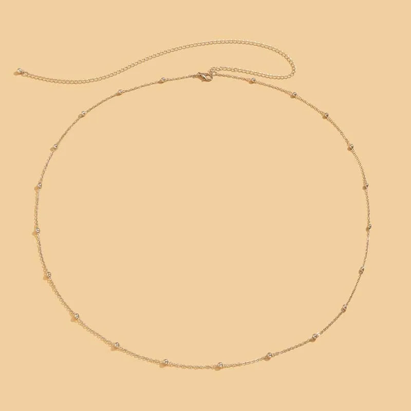 🌟 Double-Layer Beaded Waist Chain for Women ✨💖