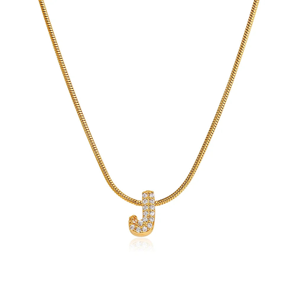 ✨ Alphabet Initial Pendant Necklace (Gold & Silver) ✨