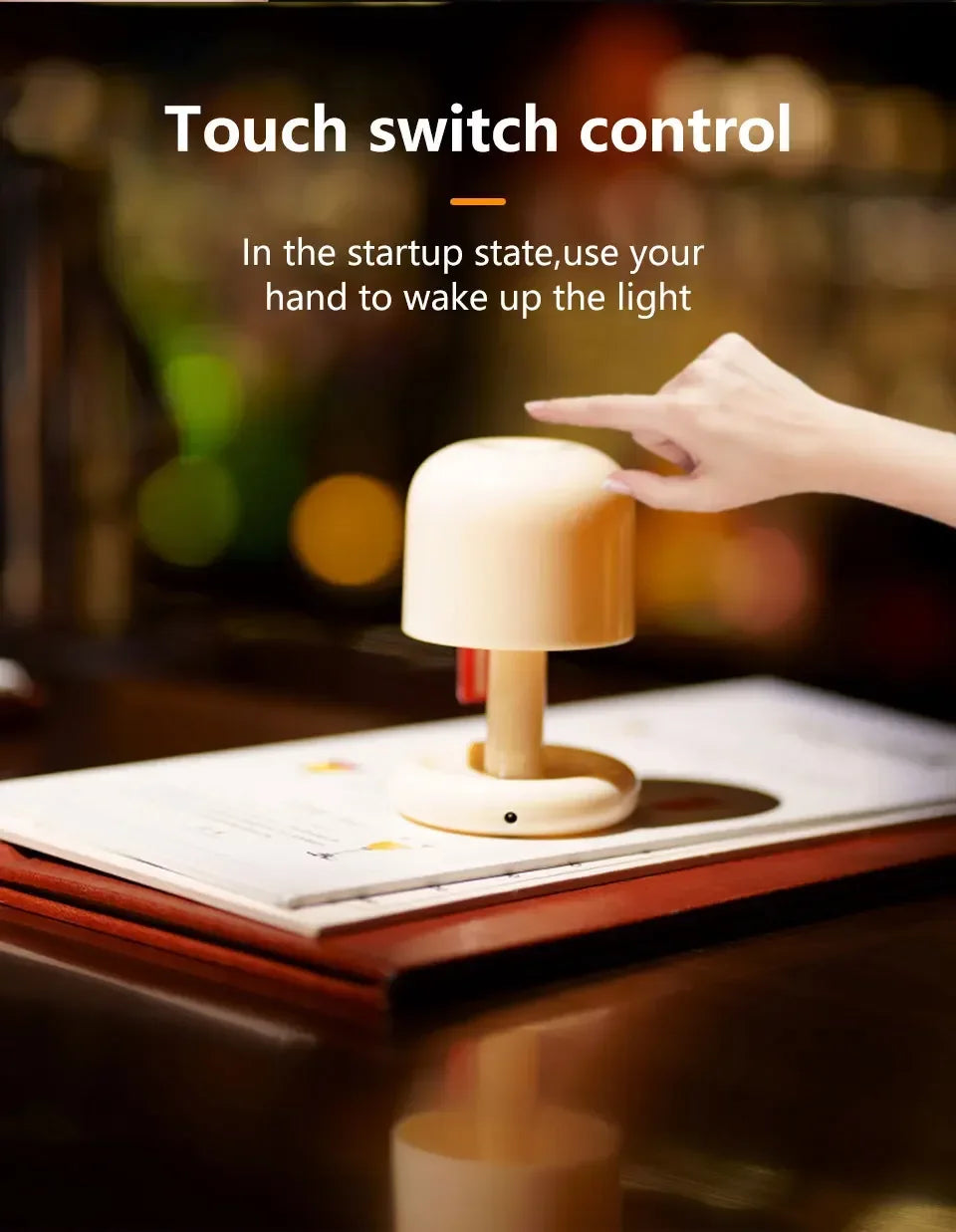 Mini Lamp “Mushroom Glow” 🌙🍄 – USB rechargeable LED, touch control