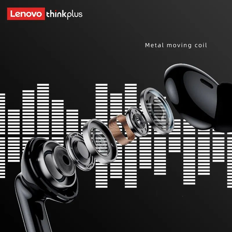 🎧 Lenovo Bluetooth 5.3 Dual-Mixed Stereo Earbuds – Noise Reduction, Deep Bass & Smart Touch Control ✨