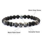 ✨ Premium Stone Bead Bracelet – Natural Energy Collection ✨