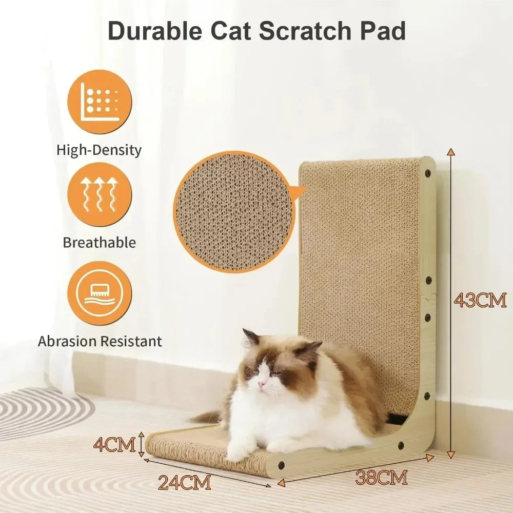 🐾 Cat Corner Scratching Ramp – Vertical Corner Scratcher