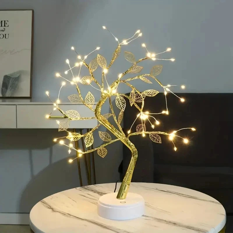 🌿 GoldenLeaf72 –Decorative Tree LampLED ✨