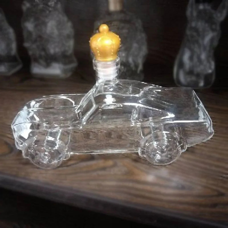 Car & Motor Decanter 🚗🔥 Glass Whisky Bottle – Premium Vintage Design