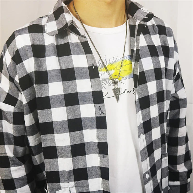 🔱 Arrowhead Pendant Necklace – Bold Steel Statement for Men & Women