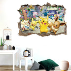 ✨ Pikachu & Friends Pokémon Wall Stickers – Cute Cartoon Room Décor for Kids | 4 Designs