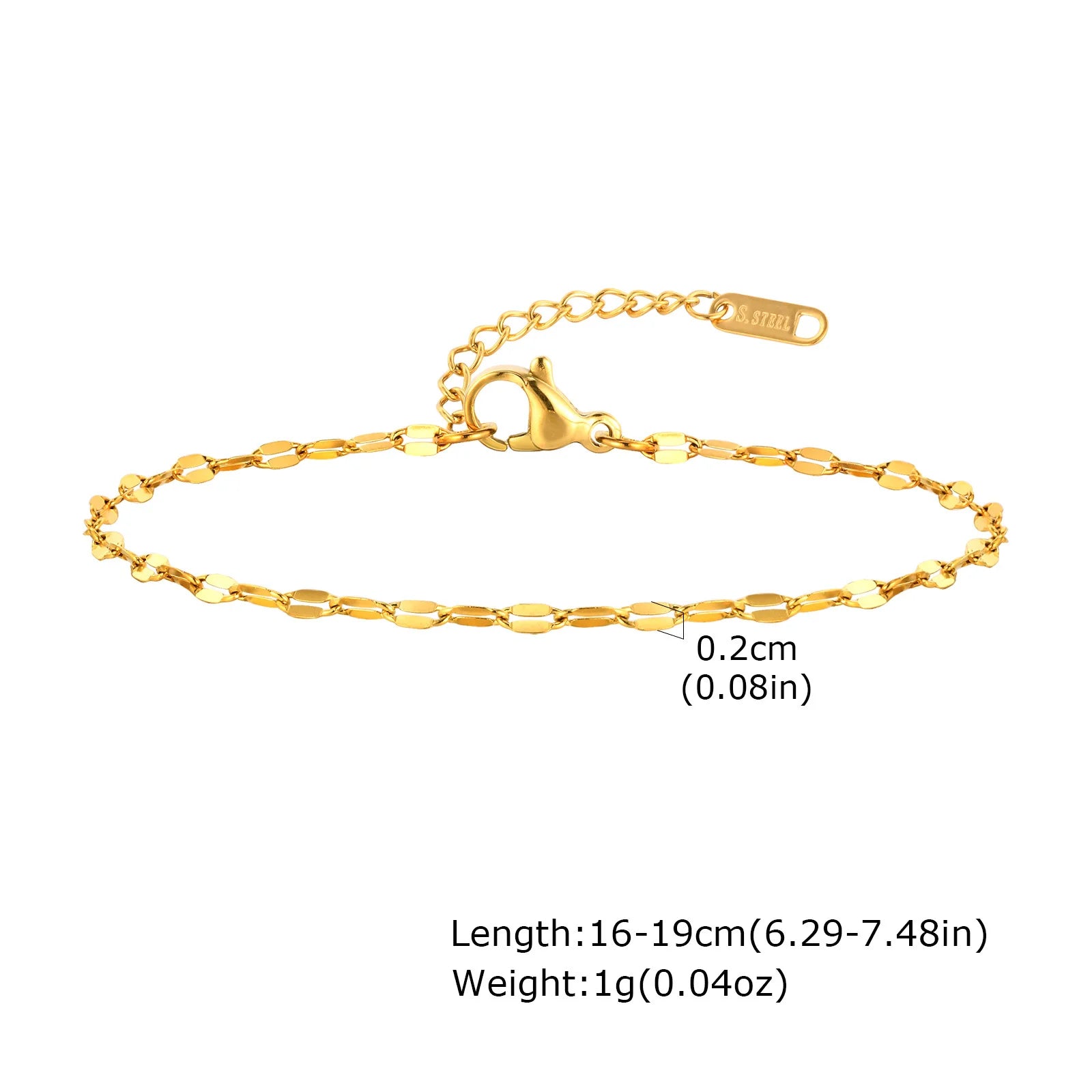 ✨ Elegant Minimalist Gold Bracelet – Women’s Delicate Jewelry ✨