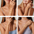 ✨ Elegant Gold Bracelet Collection – Women’s Minimalist Chain Set ✨
